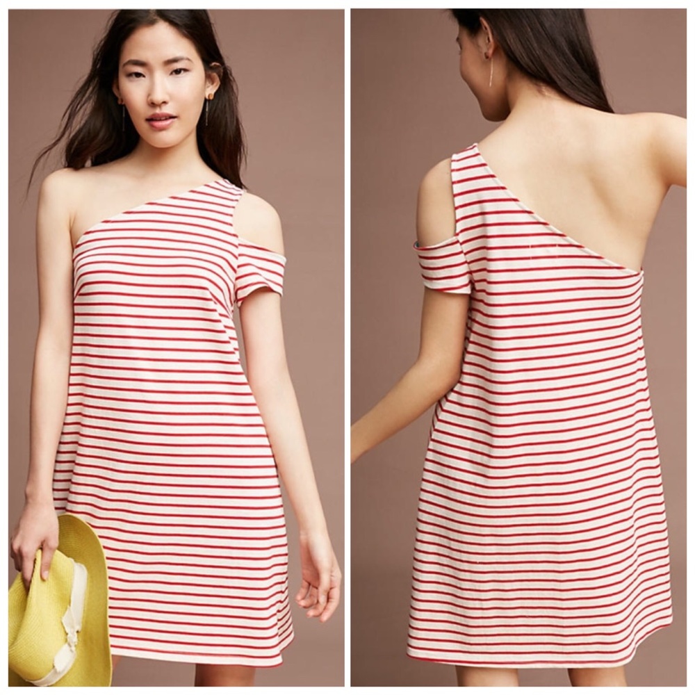 Anthropologie Marketa One-Shoulder Dress by Maeve